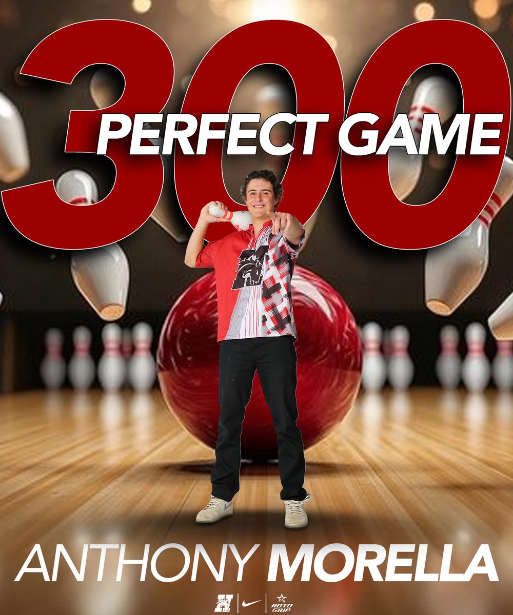 HastingsBroncos's tweet photo. Sophomore Anthony Morella with a big 300 during our scoring session for the NAIA West Open! He was throwing his @RotoGripBowling Gem!
#GDTBAB https://t.co/ngMtukEksO