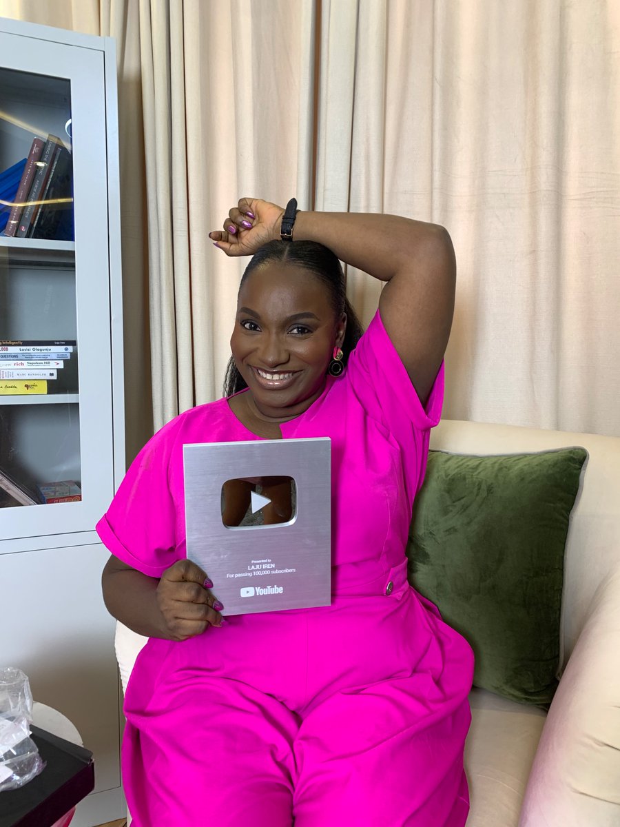 We did it! 100,000 subscribers (now over 112k) on my YouTube channel, Laju Iren. Dedicating this play button to God and to you all who have supported me thus far! Up next #LajuIrenFilms on YouTube! If you haven’t subscribed, here is the link: youtube.com/@lajuiren?si=A…