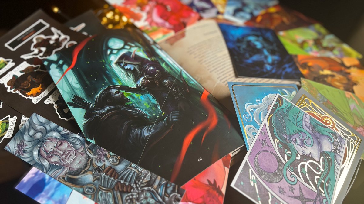 Looook!😍 I received this marvelous treasure a little while ago, but only now managed to take some pictures. World of Warcraft themed charity art book <a href="/litopysazeroth/">Літопис Азерота | ПЕРЕДЗАМОВЛЕННЯ ВІДКРИТІ</a>!❤️‍🔥

What a joy to get an opportunity to draw your favourite characters for a good cause.😌