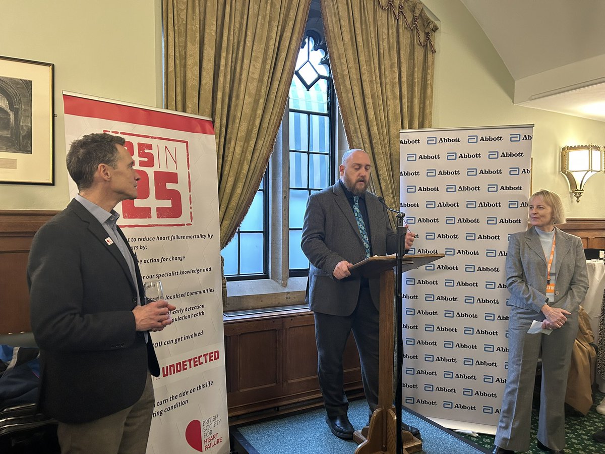 CJWhelan18's tweet image. Great to be at @UKParliament  today highlighting #heartfailure and @BSHeartFailure #25in25 campaign BSH Chair Lisa Anderson spoke of the need to detect heart failure earlier and to prevent it. Thanks to @AbbottNews for supporting, MPs and patients Ged and Bob for their stories