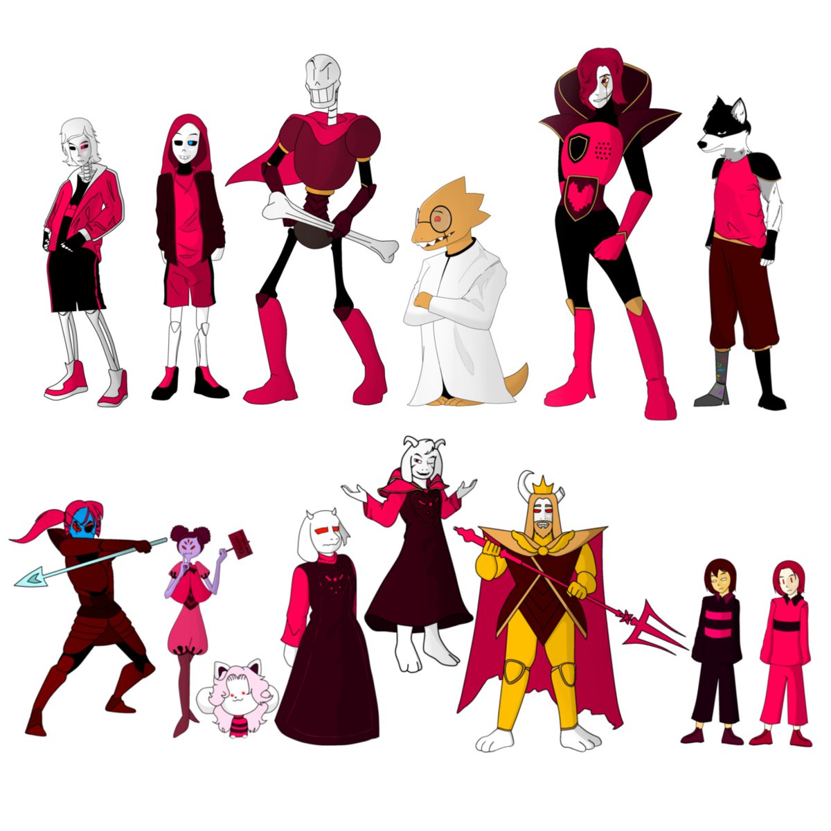 projectortale's tweet photo. A remake is coming... for now we'll start with the remake of some PROJECTORTALE characters.

#projectortale #undertaleau #art #artist #draw #drawing #illustration #character #characterdesign #oc https://t.co/Kb9WniaTTx