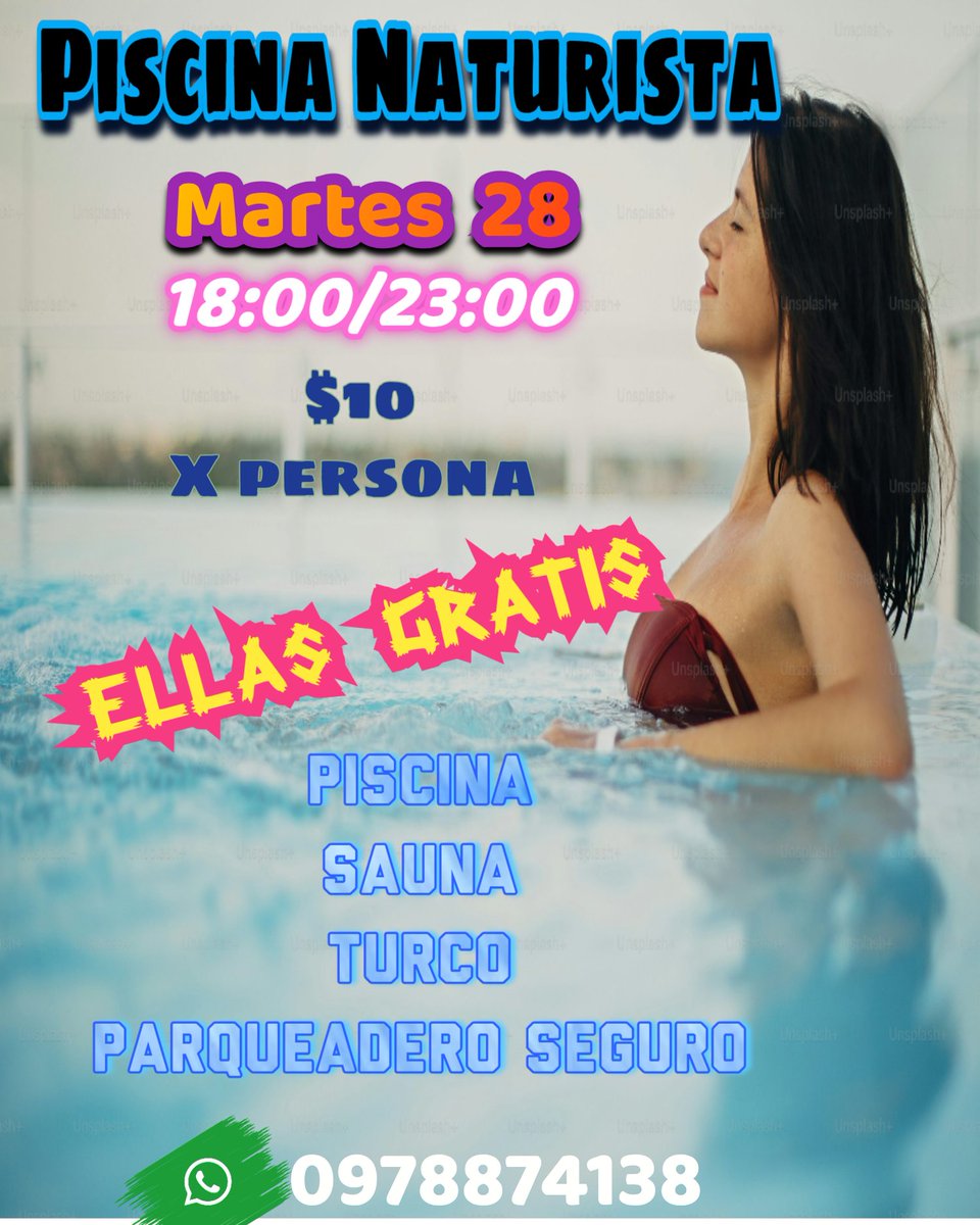 Amigos ya tenemos la piscina calientita para ti hoy MARTES 
Relajate y disfruta de una ambiente único seguro y diferente