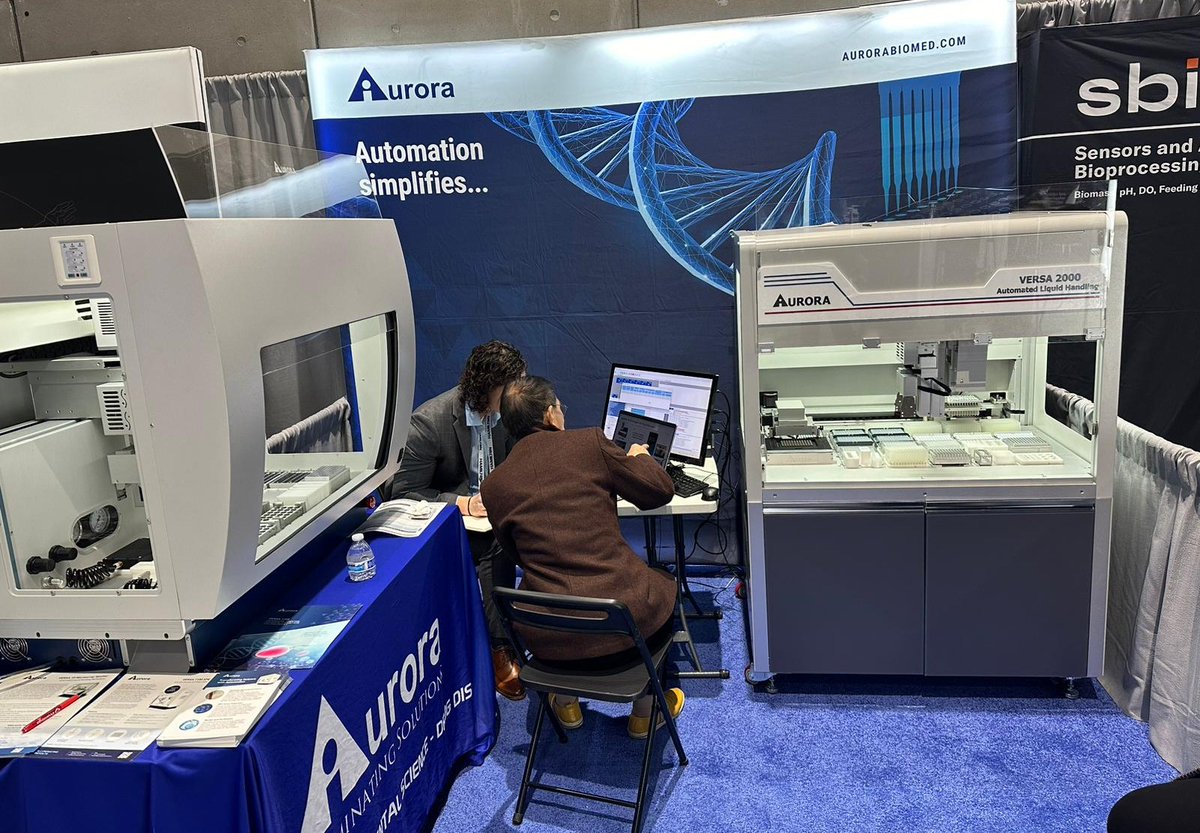 The #SLAS Conference is live! 🎉 
Visit Aurora Biomed at booth #108 to explore how our VERSA lab automation solutions excel in #genomic, metabolomic, and proteomic workflows—advancing precision medicine, cancer diagnostics, and #forensics. #NGS #SPE #LLE #LiquidHandlers #NAP #PCR