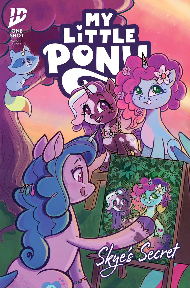 My Little Pony Wiki (@mlp_wiki) on Twitter photo MLP: SKYE'S SECRET revealed! It's summer break and Skye is ready to go on adventures with her best friend Violette Rainbow! But Skye's been hiding a big secret from Vi... Coming in February!
Writer: <a href="/MizTeeFranklin/">TEEFRANKLIN.COM</a>
Artist: Yancey Labat
Covers: @NatachaBustos <a href="/SophieAScruggs/">Sophie Scruggs- I Believe Destiny. Pass it on.</a> MLP: SKYE'S SECRET revealed! It's summer break and Skye is ready to go on adventures with her best friend Violette Rainbow! But Skye's been hiding a big secret from Vi... Coming in February!
Writer: <a href="/MizTeeFranklin/">TEEFRANKLIN.COM</a>
Artist: Yancey Labat
Covers: @NatachaBustos <a href="/SophieAScruggs/">Sophie Scruggs- I Believe Destiny. Pass it on.</a>