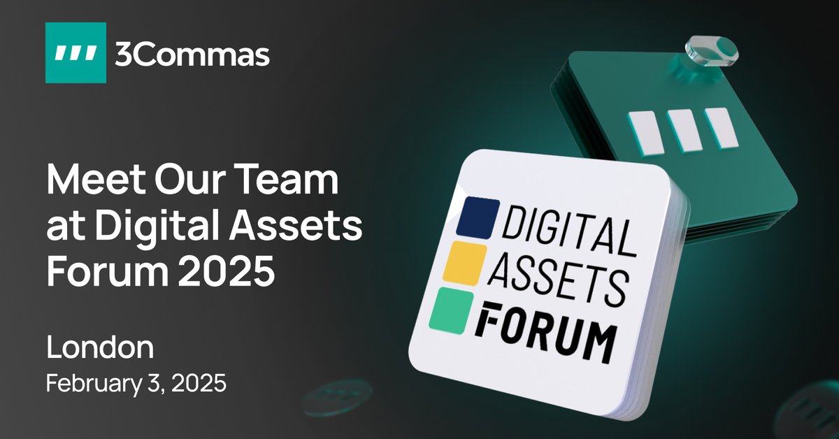 🚀 3Commas is heading to the Digital Assets Forum in London!

📅 Feb 3, 2025 – We’ll be showcasing 3Commas for Asset Managers, our latest solution for institutional traders, asset managers &amp; family offices.

🎤 Panel Alert: CBDO Yakov Lebedev joins the discussion on "The Rise of