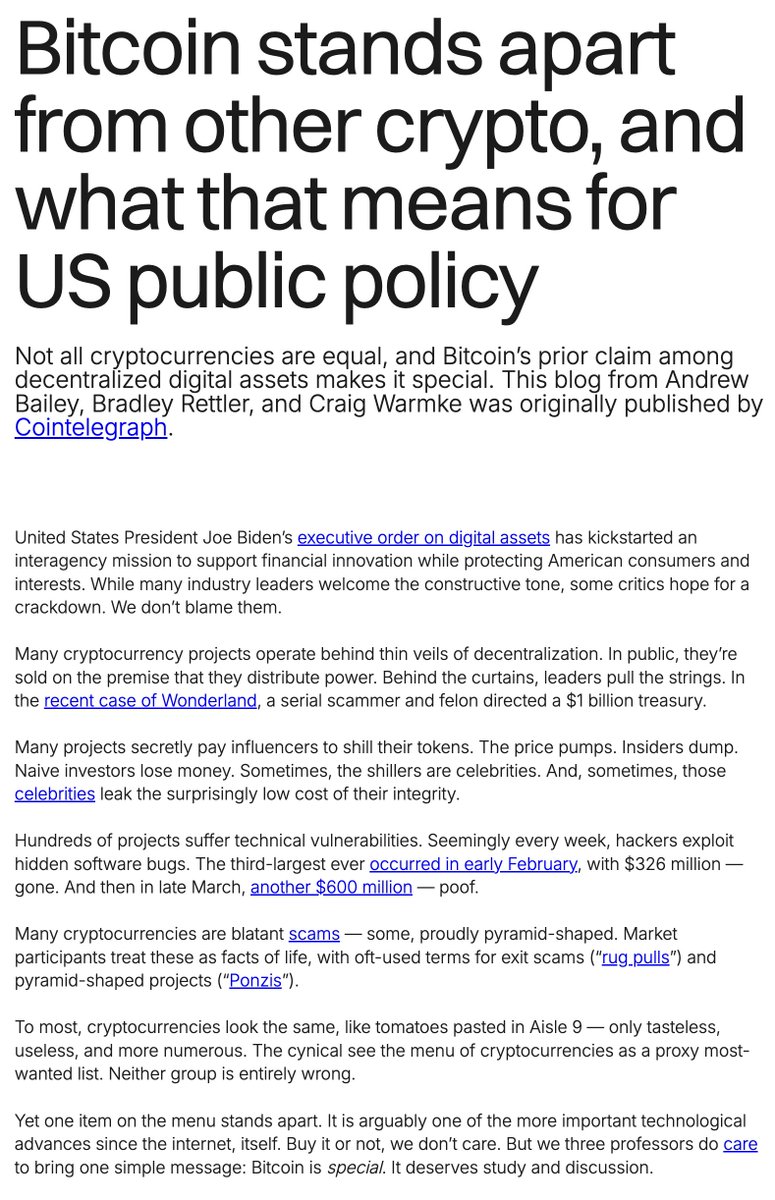 Why a bitcoin-only strategic reserve? @btcpolicyorg explains 👇