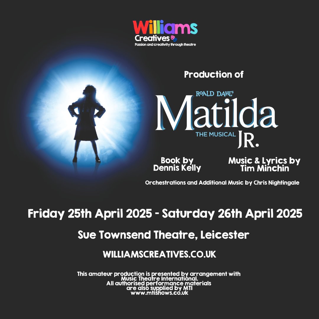 Get your tickets for Matilda Jr. now!