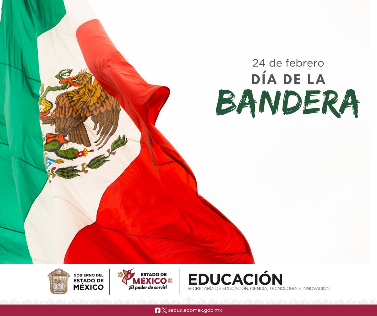 ¡Hoy celebramos el orgullo de ser mexicanos! 🇲🇽💚 Blanco por la paz, verde por la esperanza y rojo por la valentía.  #DíaDeLaBandera #OrgulloMexicano