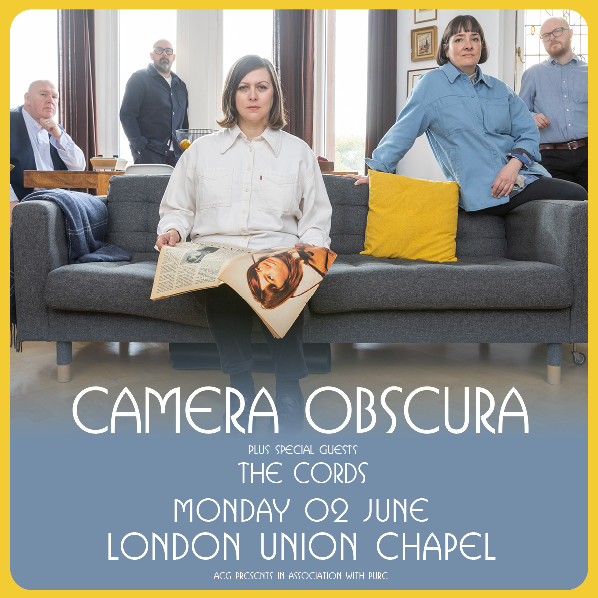 Union Chapel London (@unionchapeluk) on Twitter photo .<a href="/Camera_Obscura_/">Camera_Obscura_</a> | 2 June
Scotland’s finest purveyors of literate pop come to London after the release of most recent, critically acclaimed album ‘Look To The East, Look To The West’ after a 10-year hiatus.
⏰ Set reminder for onsale Fri 31 Jan 10am at unionchapel.org.uk/venue/whats-on… .<a href="/Camera_Obscura_/">Camera_Obscura_</a> | 2 June
Scotland’s finest purveyors of literate pop come to London after the release of most recent, critically acclaimed album ‘Look To The East, Look To The West’ after a 10-year hiatus.
⏰ Set reminder for onsale Fri 31 Jan 10am at unionchapel.org.uk/venue/whats-on…