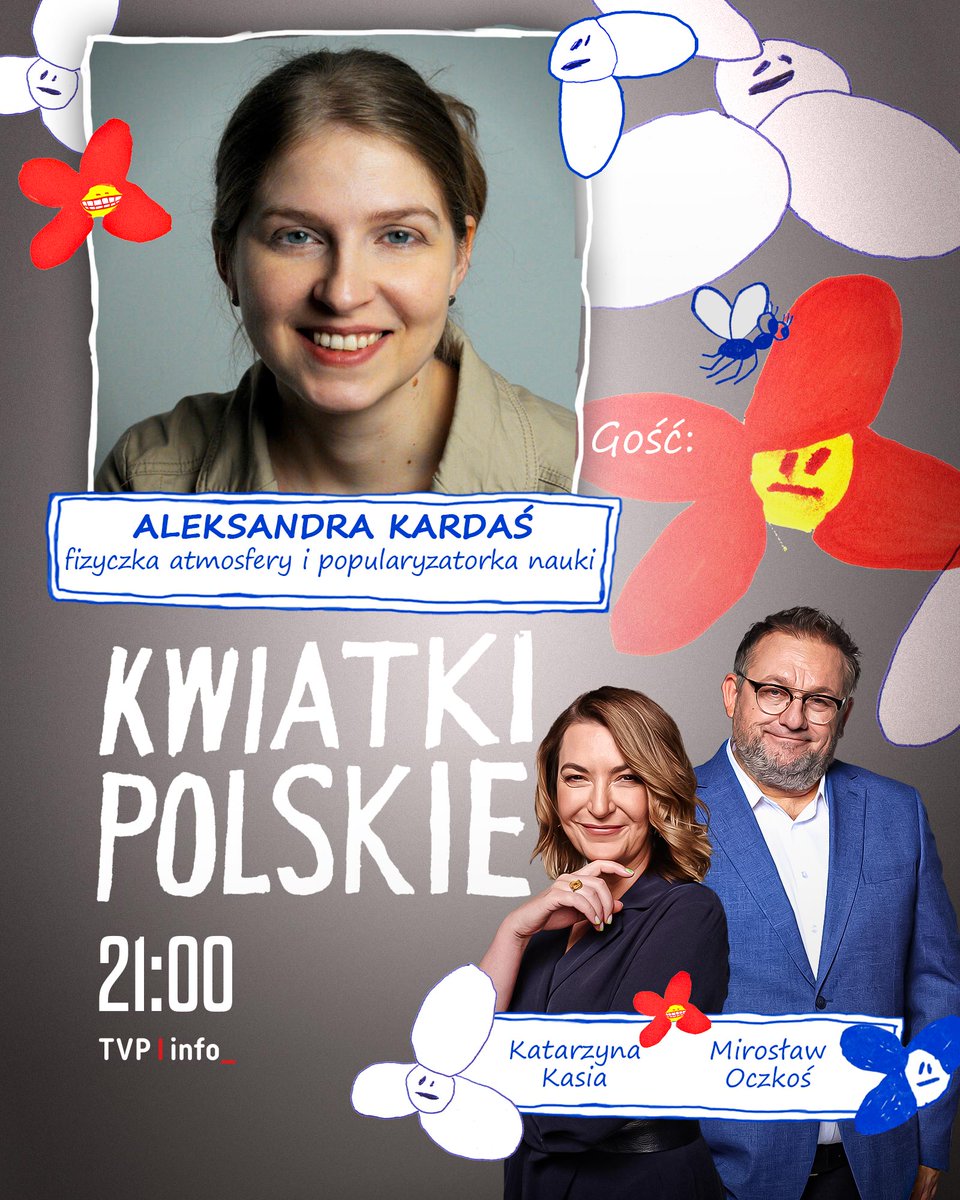 Gościnią programu <a href="/kwiatkipolskie/">kwiatkipolskie</a> będzie dziś <a href="/aekardas/">Aleksandra Kardaś</a>. Zapraszamy o 21.00!
