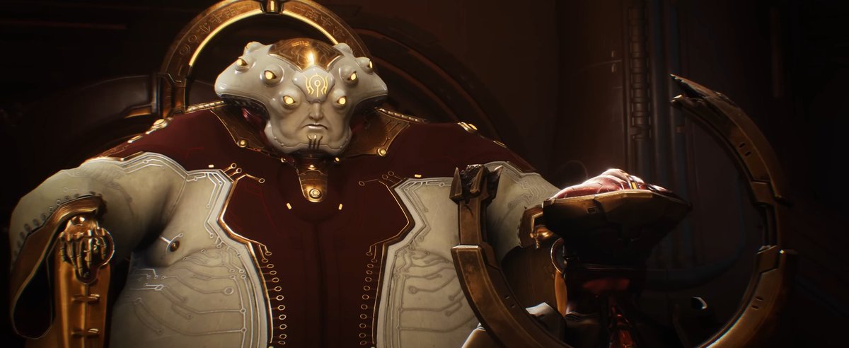 Xous54's tweet photo. With the gameplay showcase out, I wanted to do another mini-thread on Dark Ages details/potential lore.

Starting with this Maykr - I suspect this may be one of the Maykrs named but not seen in DOOM Eternal, Maykr Scolaris. https://t.co/2IdFBBKMdJ