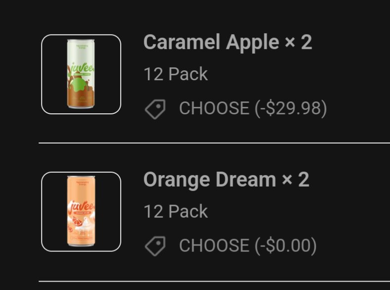achievedawesome's tweet photo. @slkeene @drinkjuvee Can't choose so got both https://t.co/wrhv7VMerk