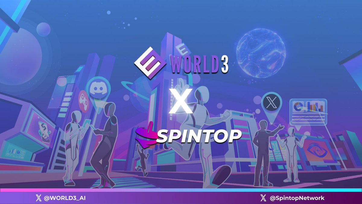 WORLD3_AI's tweet image. 🌟 Excited to announce our partnership with Spintop Network (@SpintopNetwork)! 🎮

Spintop is revolutionizing Web3 gaming with an all-in-one social platform that connects games and gamers. 🚀
Their ecosystem includes:
🔹 Gamepedia: A hub for game knowledge.
🔹 Launchpad:…