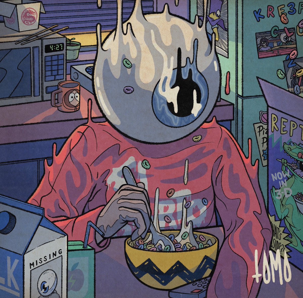 Had a secondary sale on <a href="/objktcom/">objkt</a> recently so I thought I’d share some of my earlier works…

1. KREEPY DELUXE 🍔
2. GOOD MORNING WALNUT STREET ⭐️
3. HOW DID WE GET HERE? 📺
4. SATURDAY MORNING CARTOONS 🥣