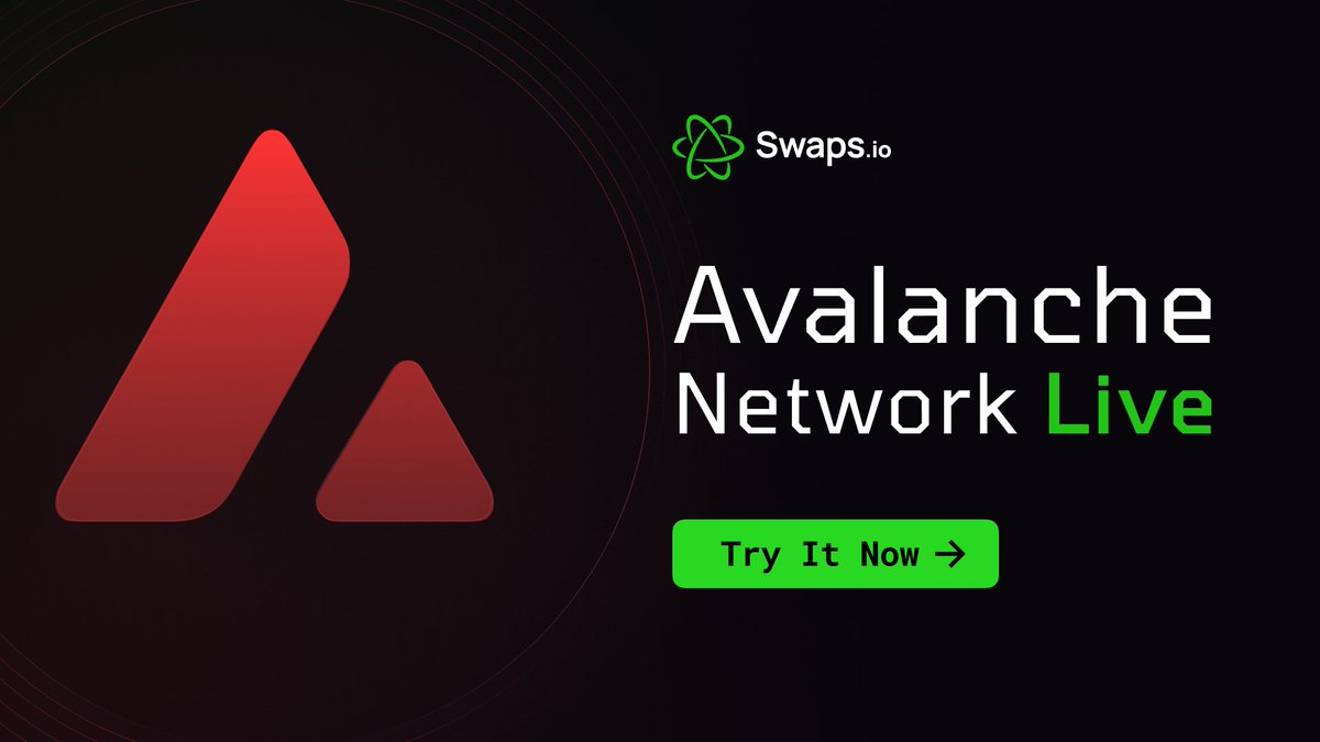Avalanche is now live on https://t.co/X0OMYKYGy3 dApp!🔺 Access your  favorite assets on @avax seamlessly, earn Swap Points, and enjoy the speed  and efficiency of intent-driven swapping. Take your DeFi experience on  Avalanche