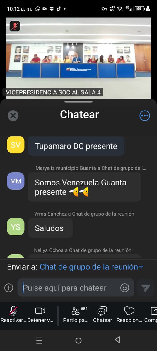 #Hoy Vídeo Conferencia de la Vicepresidencia Sectorial del Socialismo Social y Territorial, Sistema de Misiones y Grandes Misiones "Hugo Chávez", rumbo a la 3era. consulta Popular. Participa la compañera Soraya Viloria por Tupamaro Dtto. Capital

#ComunaoNada
<a href="/NicolasMaduro/">Nicolás Maduro</a>
