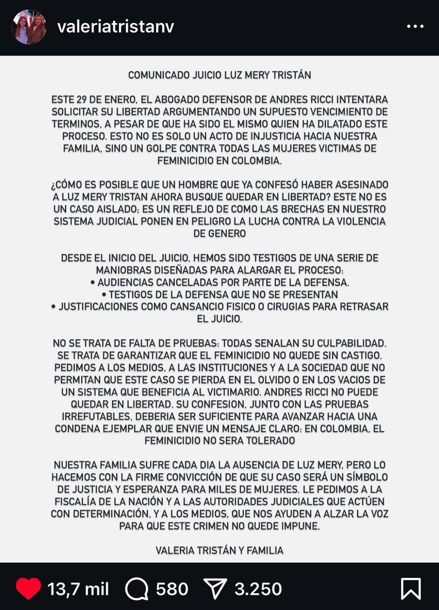 NoMeBusque1's tweet photo. Entonces la Epa Colombia va a pagar 5 años aparte de todo lo que ya ha pagado por daños al transmilenio PERO al asesino de luz mery Tristán lo podrían dejar libre? 

Este país es un chiste https://t.co/tNB1ni7Lfg