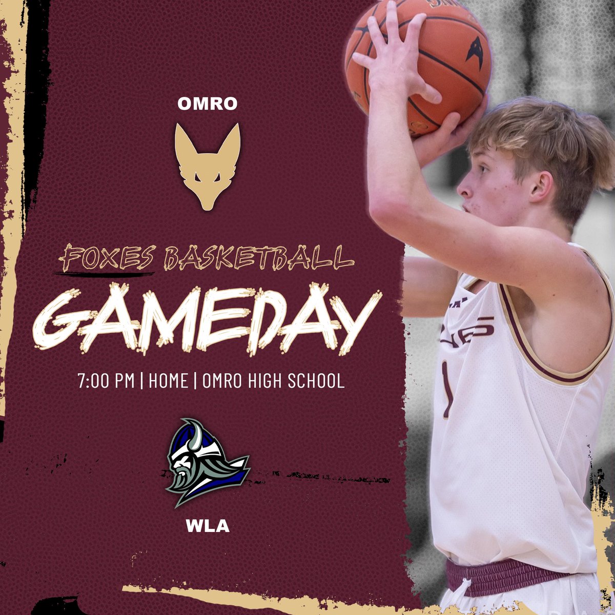 Omro Boys Basketball (@omrobasketball) on Twitter photo GAME DAY🚨
🆚 <a href="/WLAbasketball/">WLA Boys Basketball</a>
⌚️ JV1/JV2 5:50, Varsity 7:00
📍 Omro High School
💻 fan.hudl.com/usa/wi/omro/or…
#DefendTheDen GAME DAY🚨
🆚 <a href="/WLAbasketball/">WLA Boys Basketball</a>
⌚️ JV1/JV2 5:50, Varsity 7:00
📍 Omro High School
💻 fan.hudl.com/usa/wi/omro/or…
#DefendTheDen