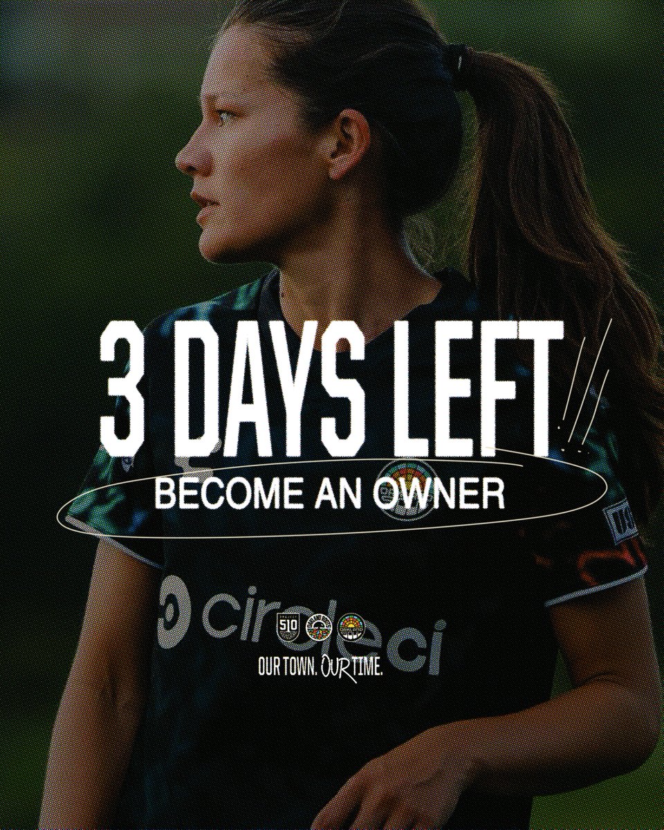 oaklandrootssc's tweet image. THREE DAYS LEFT! 🚨

Harness the magic of Oakland and become an owner today!

Invest Today: wefunder.com/oakland

#OaklandFirstAlways