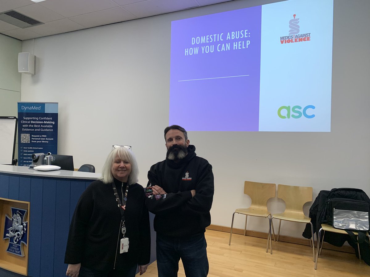 Dr_OpenED's tweet photo. Huge thanks to @MAVscotland for delivering training session on Domestic Abuse to our EM trainees in South East Scotland 👏🏻👏🏻👏🏻
Just part of our ‘softer side’ day- Eating disorders (incl AWI/MHA), Frequent Attenders, deprivation and emergency care. @EMAtTheDeepEnd https://t.co/R0J9DZQCux