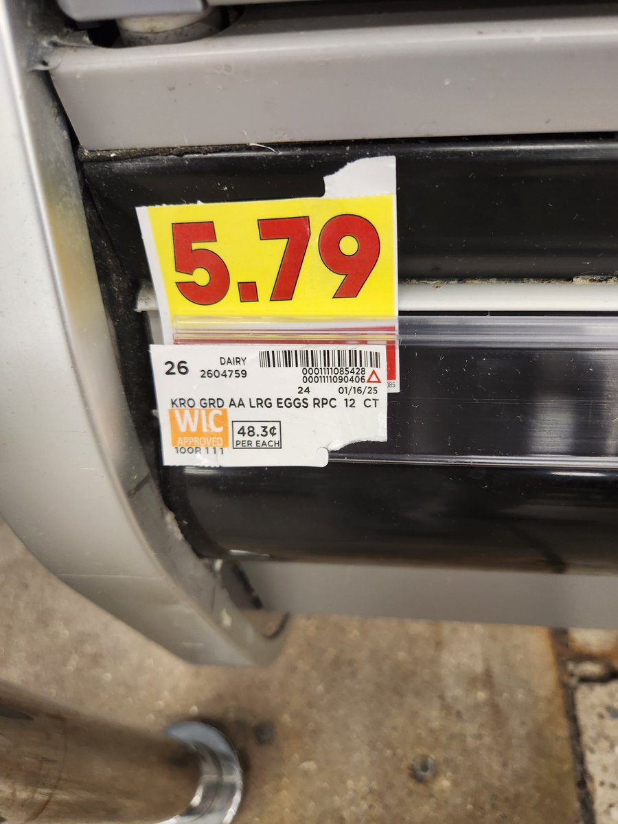 Jakeversion2's tweet photo. @kroger can you please explain to me how six more eggs is double the price?

How is this math mathing? https://t.co/Jiq8PtmDiF