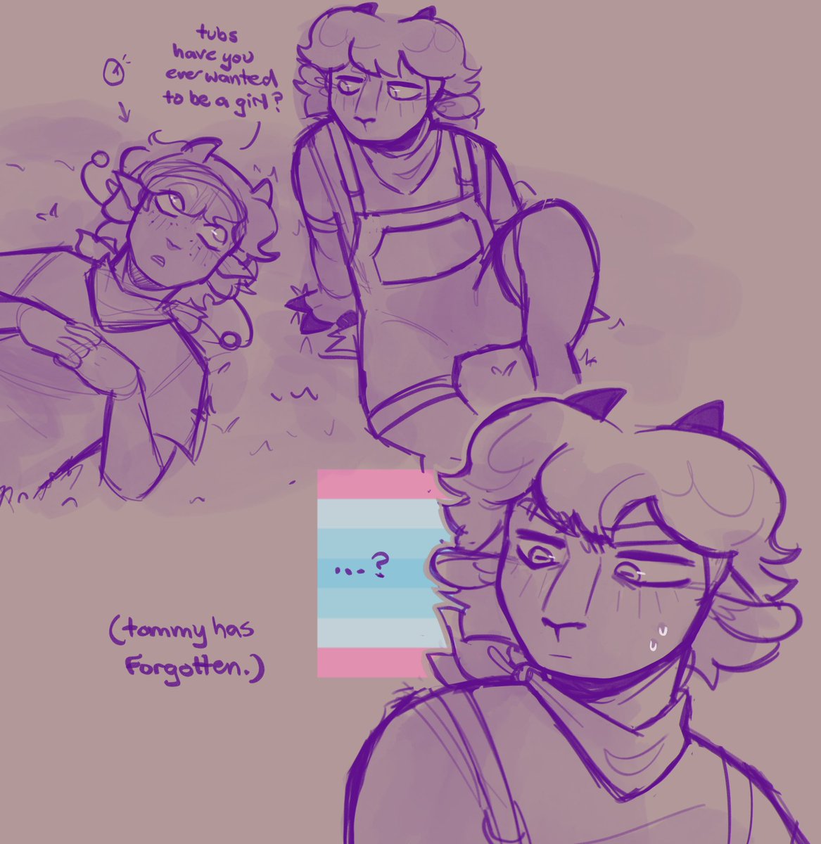 spoopdeeedoop's tweet photo. thinking abt trans cclingy. @p3culiarj3st3r ‘s idea

#dsmp #clingyduo #dsmpfanart https://t.co/XrL7wtTzOl