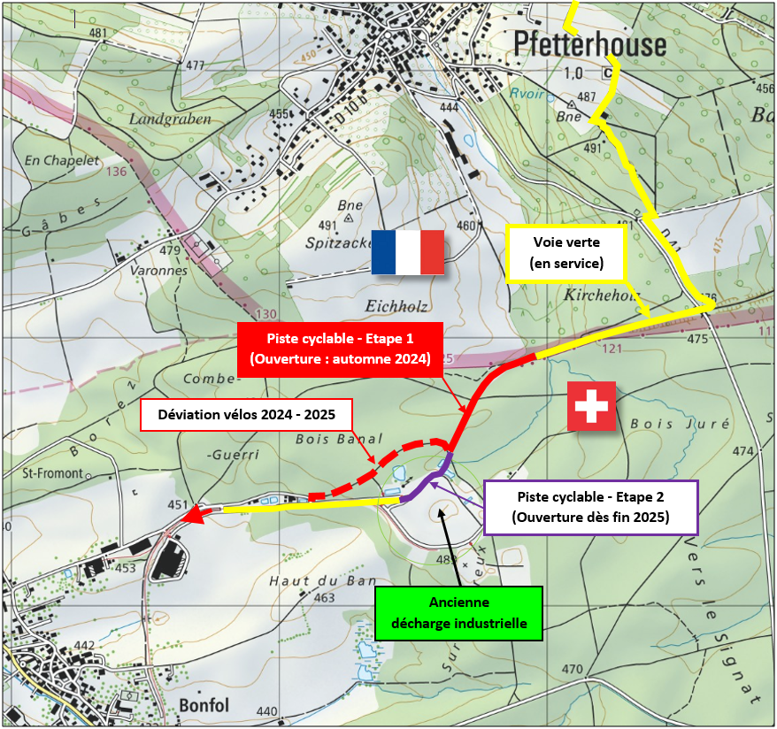 davideray's tweet photo. 🚴‍♂️🌿 Nouvelle liaison cyclable Bonfol-Pfetterhouse : 500 m sur l'ancienne voie ferrée, connectant Bonfol à l’Euro Vélo 6 via la « Piste de la Largue ». 150 arbres plantés pour une intégration durable 🌳.  #MobilitéDouce #Cyclisme
https://t.co/7QQjE4pL0N https://t.co/9p85WewJv3