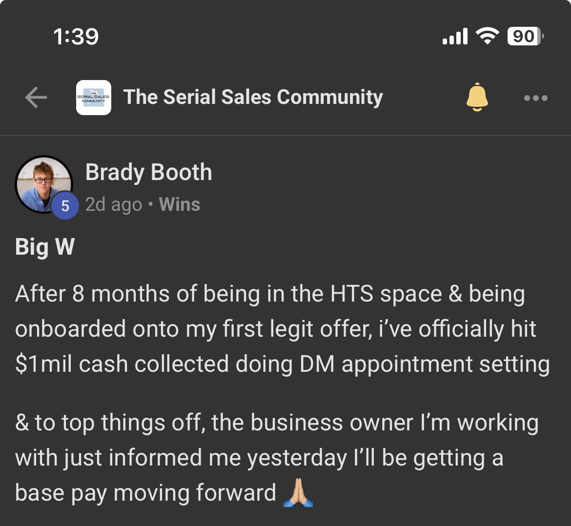 bradyboof's tweet photo. Biggest W yet https://t.co/NrlzeJnfSn