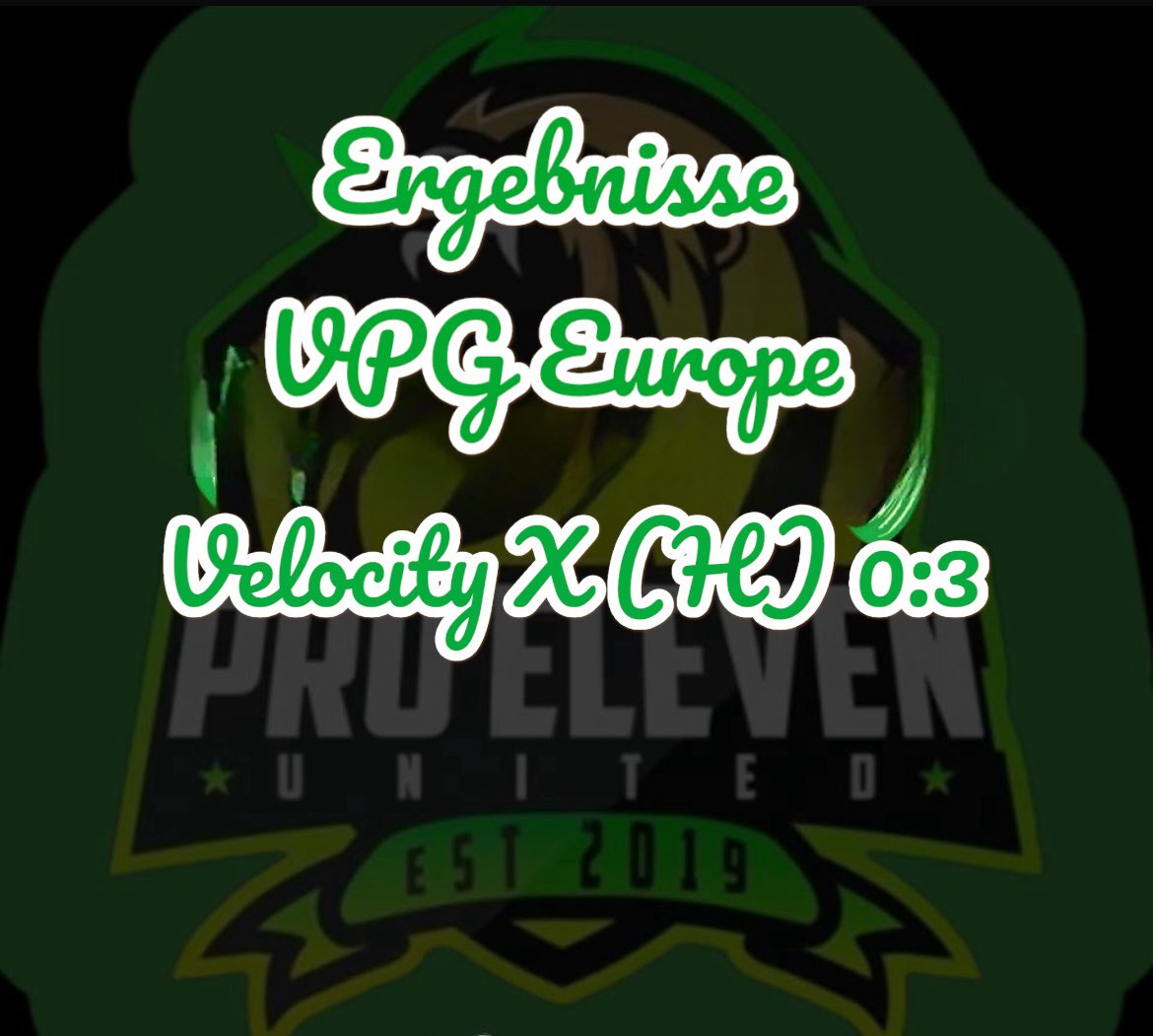 Leider mussten wir gestern eine deutliche Niederlage einstecken 
<a href="/VelocityX25/">Velocity X</a> wünschen euch viel Erfolg