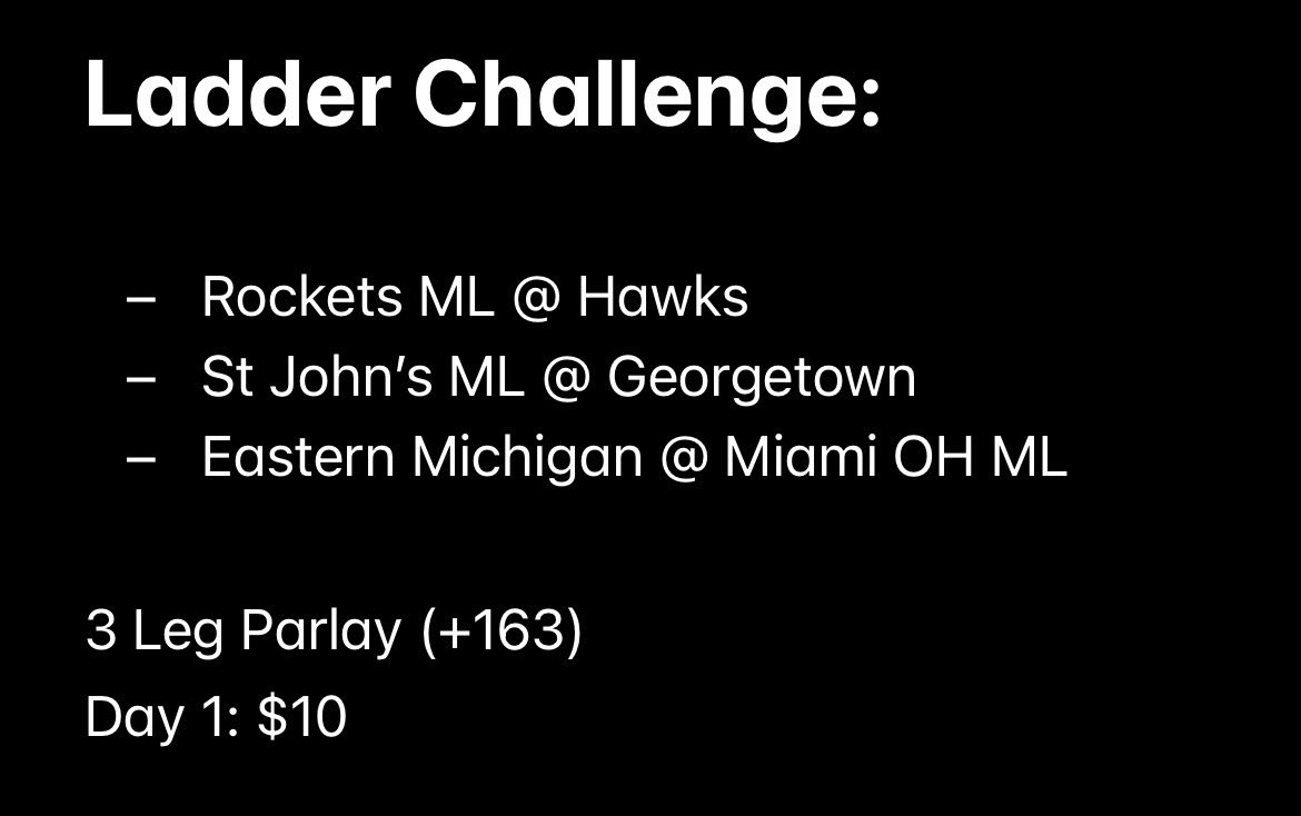 Premium_US1's tweet photo. $10 into $1,000,000
Day 1
Let’s get it.

#SportsBettingX #sports #ladder #million #fanduel #draftkings #parlay #beting #sportsbetting #POTD https://t.co/jkfADe4EP4