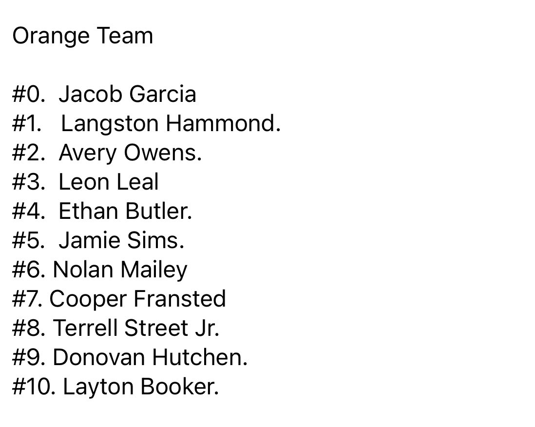 msallstargames's tweet photo. Orange 5/6 Orange Team roster 2025⭐️⭐️⭐️⭐️⭐️ https://t.co/NmTUzmbInx