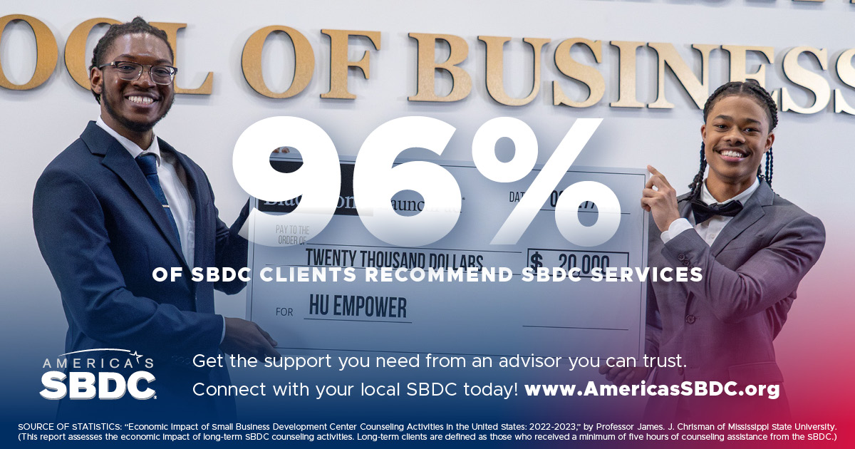 Looking to launch or grow your small business? America’s SBDC is here to guide you every step of the way! From business planning to marketing strategies, our expert advisors provide no-cost counseling and low-cost workshops.

#SmallBizSupport #SBDC #Entrepreneurs #BusinessGrowth