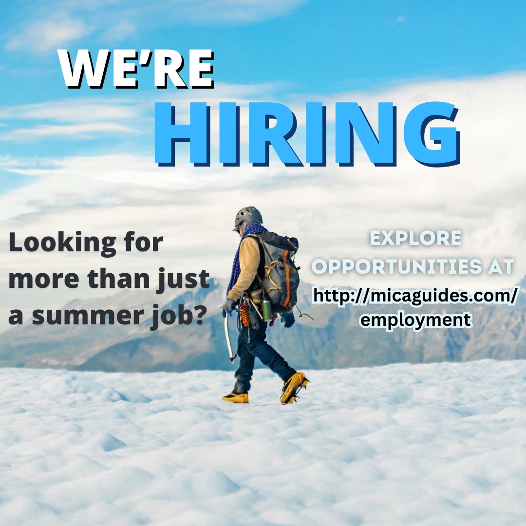 NextLevelAlaska's tweet image. MICA Guides are hiring for summer 2025!