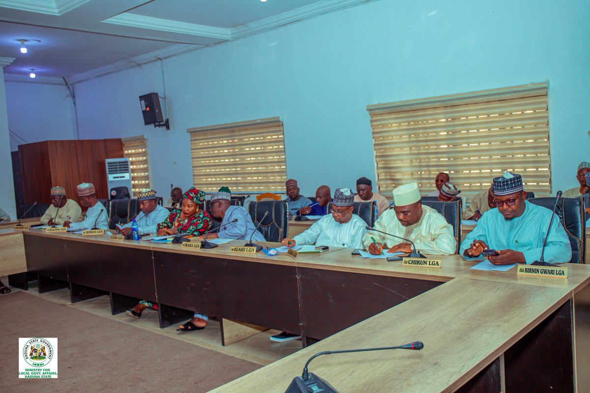 HonJarimi's tweet photo. Earlier today, Hon. @jarimik1 attended the monthly Kaduna State Joint Local Government Account and Allocation Committee (JAAC) meeting.

The session was presided over by the Hon. Commissioner For Local Government and Chietaincy Affairs, Hon. Sadiq Mamma Lagos. https://t.co/uGBaB7SyUT