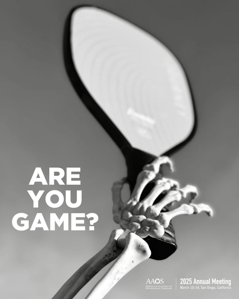 Pickleball. In the Hall. 
See you on the court. 

#AAOS2025 #pickleball
<a href="/OfficialAPPTour/">APP Tour</a>