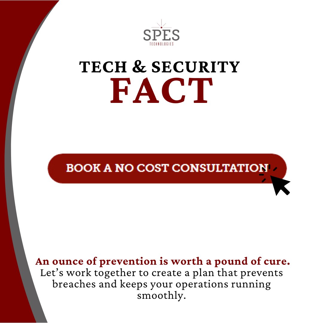 spestech's tweet image. The financial and reputational damage from data breaches can be devastating. Invest in encryption, breach detection, and employee training to protect your business. Secure your data today! 🔐
👉 Visit spestechnologies.com for help.
#SpesTech #CyberDefense
