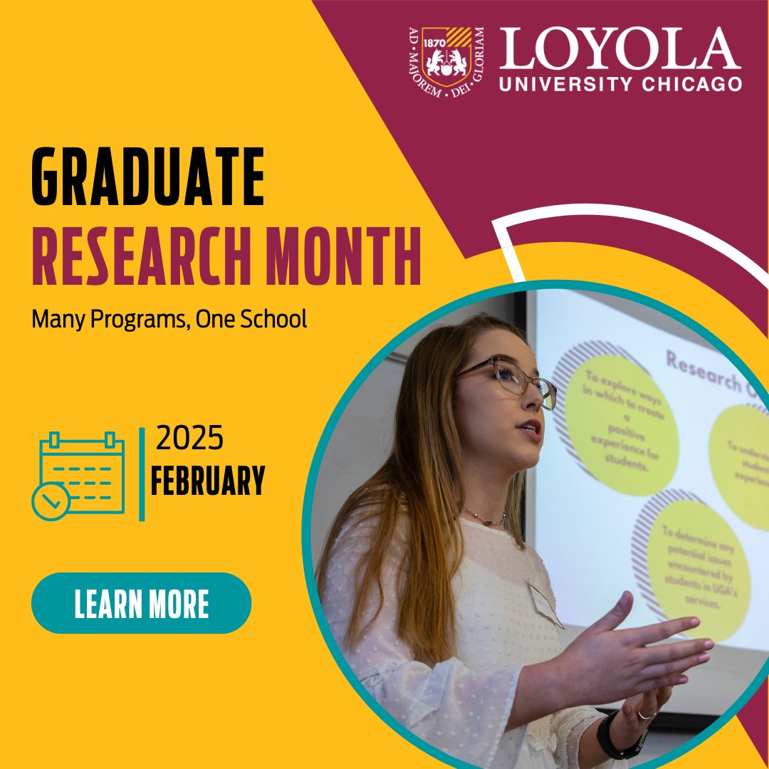 Heading into February, we are excited to begin our annual Graduate Research Month, during which graduate students will share thesis projects, dissertations, academic research, and more!

To learn more about this exceptional work, visit our website here: tinyurl.com/2bjcc28x