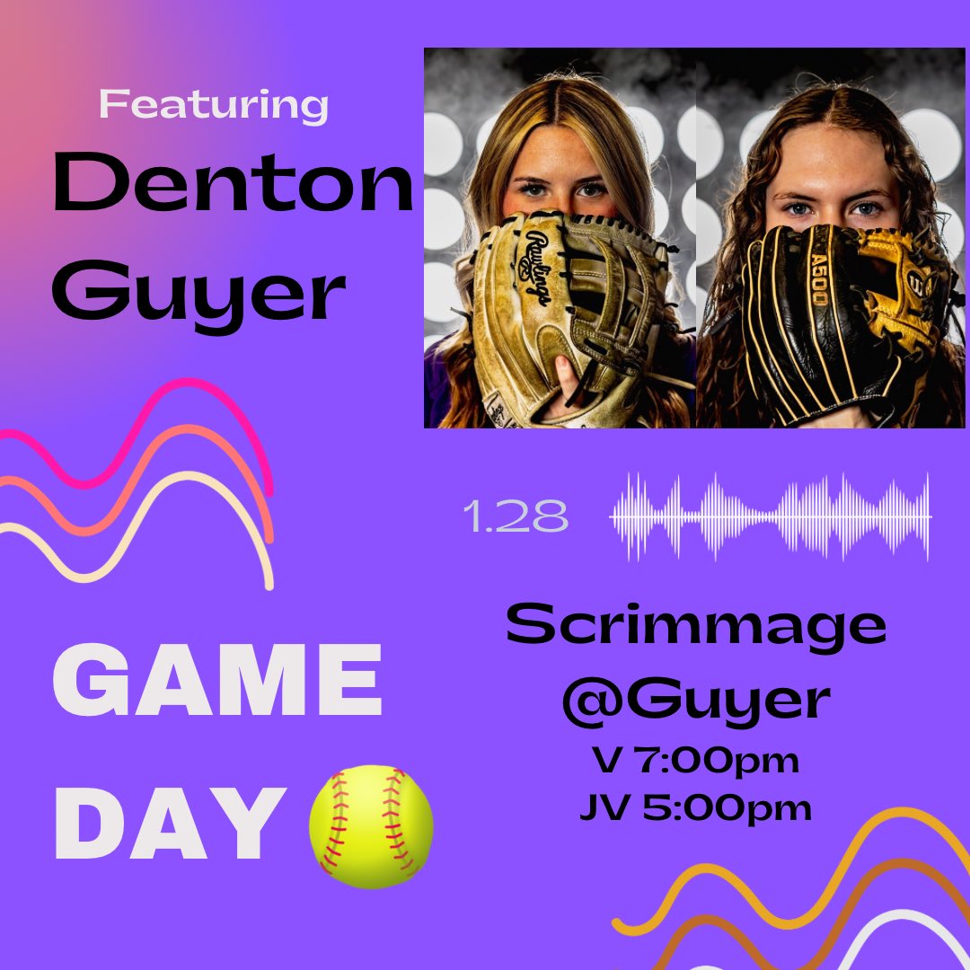 🚨Scrimmage Day!🚨

🗓 1/28
🕧 V- 7:00pm / JV-  5:00pm
🆚 Denton Guyer
📍 Denton, TX
🏟 Wildcat Softball Field
