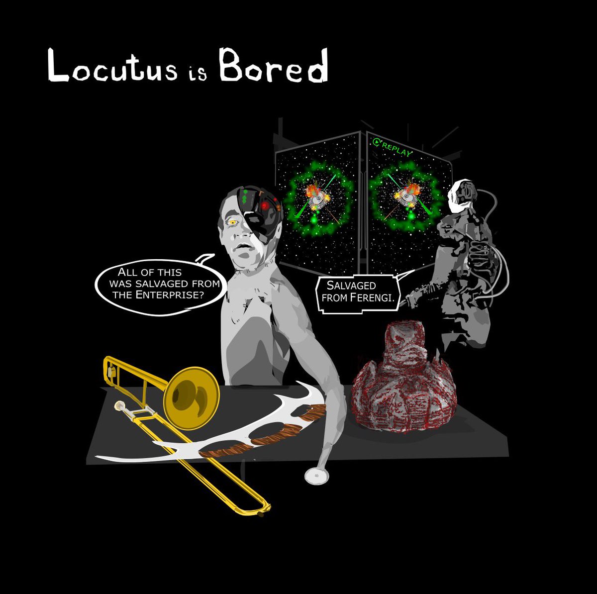 beavanslee's tweet photo. Locutus is Bored 

#locutus #startrek #tng #webcomics https://t.co/44JFRm91es