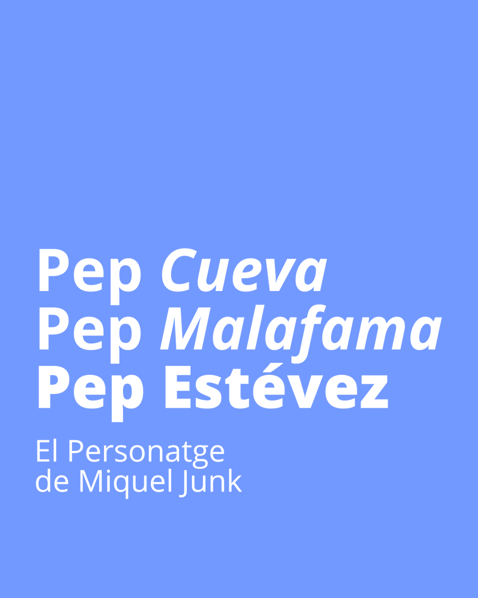El Personatge, de <a href="/JunkMiquel/">Miquel Junk</a> ens descobreix Pep Estévez del Malafama de Can Picafort, un soterrani que només en 5 anys fa influir musicalment a tota una generació

(🧵👇)