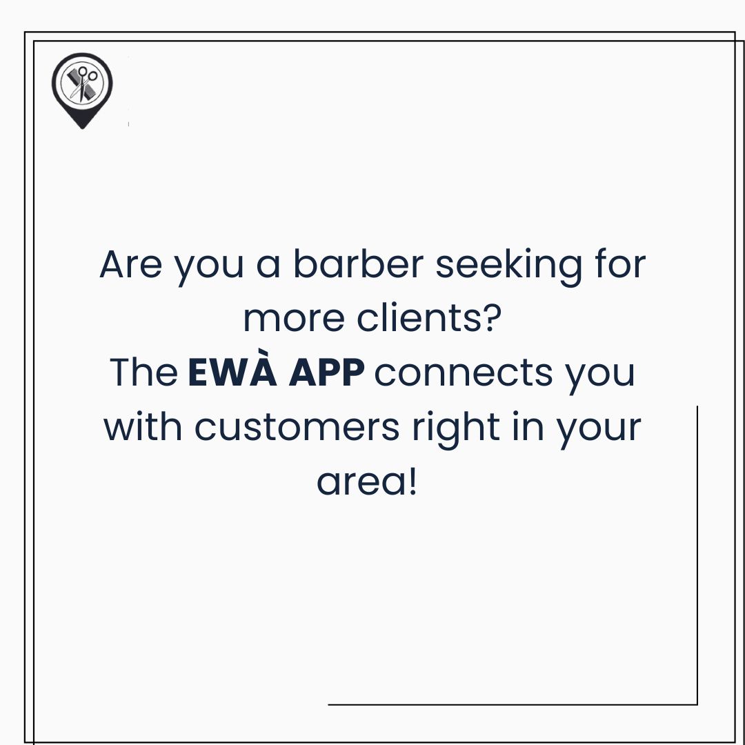 Ewatheapp's tweet photo. Whether you’re a customer seeking top-notch haircuts or a barber looking to expand your business, EWA App is the perfect platform to meet your needs.
#EWAapp #barberlife #ewabiz #stayfresh MSNBC https://t.co/GpwB7SZdoE