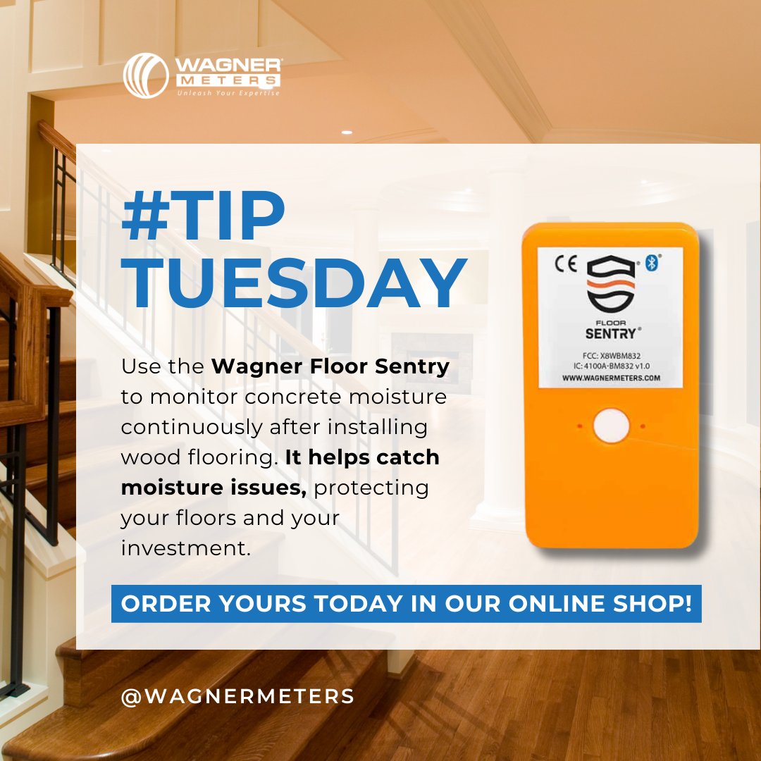 WagnerMeters's tweet image. Floor Sentry: The easiest way to monitor wood floors. ✅ Set it, forget it, and relax! #flooring #monitoring #easytouse