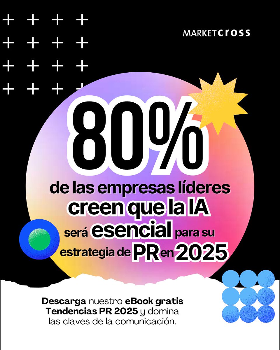 MarketCross's tweet photo. ¿Cómo lograr que tu estrategia de #PR destaque en un mundo impulsado por la #tecnología? Descúbrelo en nuestro eBook 'Tendencias PR 2025'

Descárgalo ahora y lidera el futuro del #PR 👉🏻 https://t.co/LdHqnSSr22 https://t.co/EMhsV7Y3kX