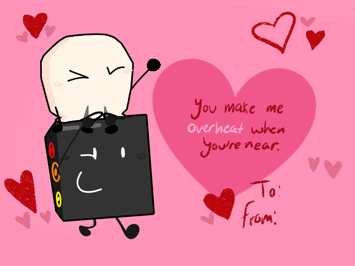 skullputerfan's tweet photo. In honor of Valentine's Day I drew skullputer Valentine's Day cards based off the II ones!! #TDOS #skullputer https://t.co/SuwHvYdyS0