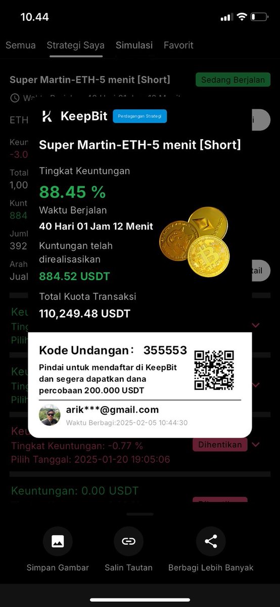 AriDarmawan17's tweet image. Share dulu ah profit sampai hari ini, mana tau ada yang cuan juga dari kripto Hihi  #keepbit #Crypto #cryptomarket #cryptocurrency #Ethereum #Bitcoin #Altcoins