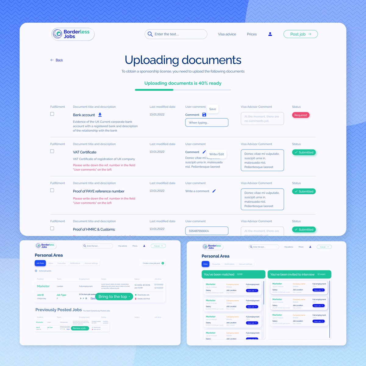 trynocode's tweet photo. 🚀 Breaking Hiring Barriers with Borderless Jobs! 🌍Seamless design, intuitive experience—our latest UI/UX work for Borderless Jobs makes global hiring effortless!
#BorderlessJobs #GlobalHiring #UXUIDesign #InnovationInRecruitment #DesigningTheFuture https://t.co/OjDSk5fLYk