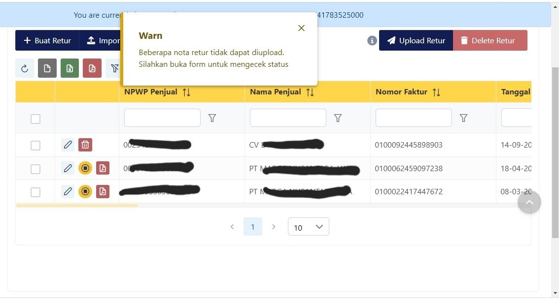 DbVerdiana's tweet photo. @kring_pajak Keterangannya seperti ini min, padahal nominalnya masih cukup karena tidak diretur semua. https://t.co/spdX2DRNHa