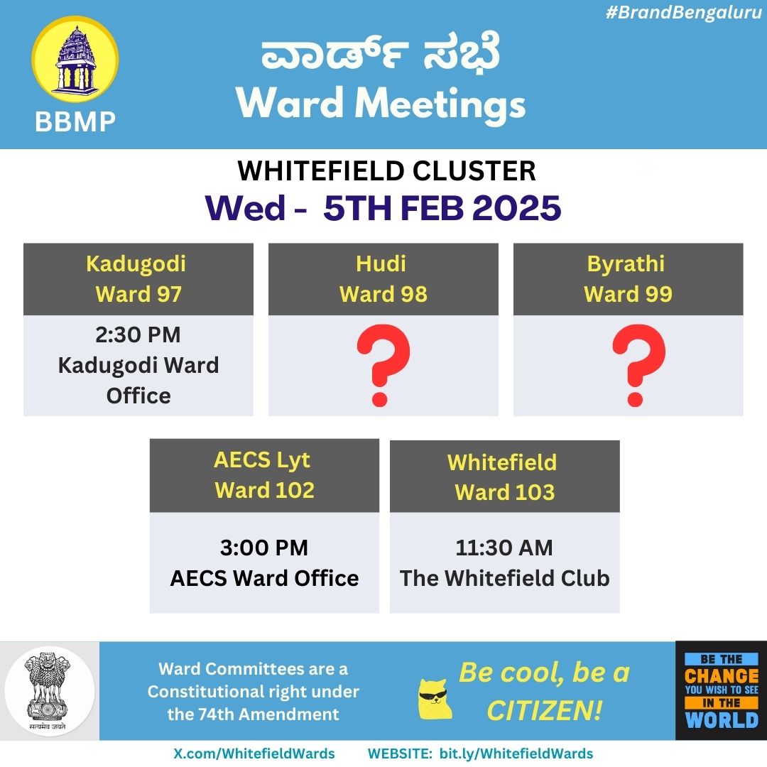 Whitefield Citizens Ward Committees tweet media