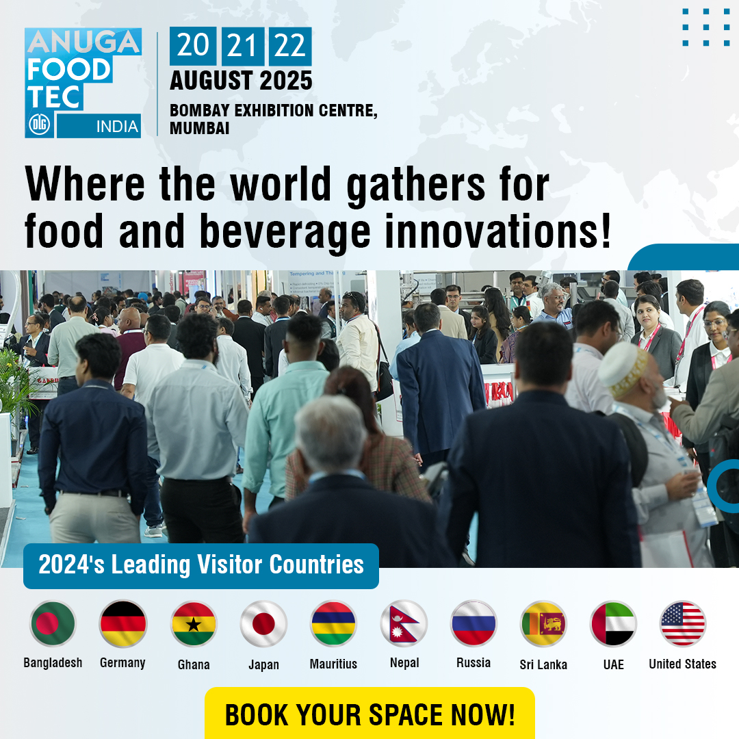 IndiaFoodtec's tweet photo. Anuga FoodTec India: A Global Melting Pot for Food Innovation 🌏✨

From Bangladesh to the USA, the world is coming together to explore the future of food tech. Don’t miss it!

Book your space now : https://t.co/Pt5XfmhCOr

#AFTI2025 #globalreach #foodprocessing https://t.co/jyOeTtVijv