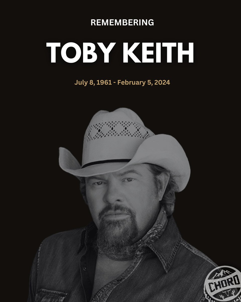 CountryChord's tweet photo. Hard to believe it’s been a year already.

The world lost Toby Keith to stomach cancer exactly one year ago today. He was 62 years old https://t.co/r3j2T3KvHM